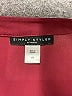 Simply Styled 100% Polyester Burgundy Short Sleeve Blouse Size L - photo 7