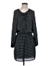 Express 100% Polyester Polka Dots Black Casual Dress Size P - Sm - photo 1