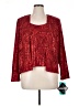 R&M Richards Print Red Blazer Size 16 - photo 1