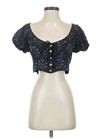 Free People Short Sleeve Blouse (view 1)