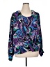 Susan Graver Purple Long Sleeve Blouse Size XL - photo 1