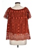 Maurices 100% Polyester Orange Short Sleeve Blouse Size L - photo 2