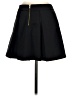 Collective Concepts 100% Polyester Solid Black Casual Skirt Size S - photo 2