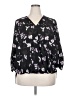 West Kei 100% Polyester Black 3/4 Sleeve Blouse Size XXL - photo 1
