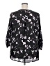 West Kei 100% Polyester Black 3/4 Sleeve Blouse Size XXL - photo 2