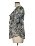 LOVE SQUAD 100% Polyester Silver Short Sleeve Blouse Size L - photo 5
