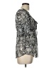 LOVE SQUAD 100% Polyester Silver Short Sleeve Blouse Size L - photo 4