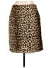 Larry Levine 100% Polyester Animal Print Brown Tan Casual Skirt Size 10 - photo 1