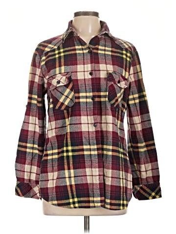 Matchstick Long Sleeve Button-Down Shirt (view 1)