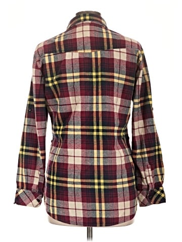 Matchstick Long Sleeve Button-Down Shirt (view 2)