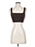 Flounce Brown Tank Top Size 4 - photo 1
