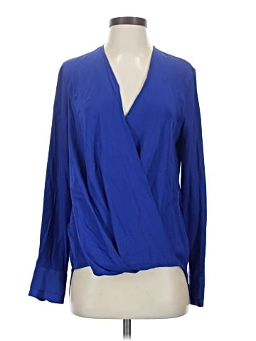 Rag & Bone Long Sleeve Silk Top (view 1)