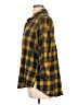 Toofan 100% Cotton Plaid Yellow 3/4 Sleeve Button-Down Shirt Size L - photo 5