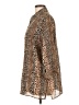 BonWorth Animal Print Brown 3/4 Sleeve Blouse Size L - photo 5