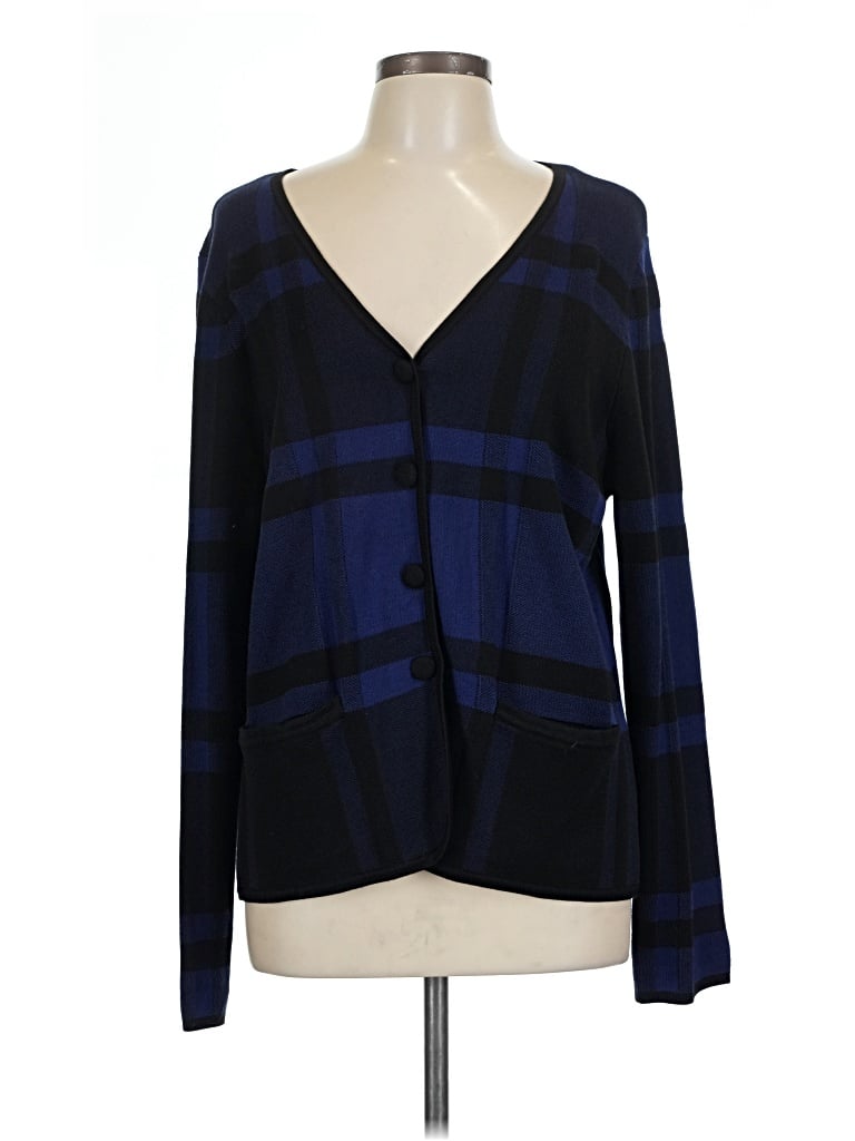 Pre-owned Liz Claiborne Cardigan Sweater In Blue