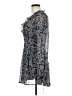 City Studio Paisley Blue Cocktail Dress Size M - photo 5