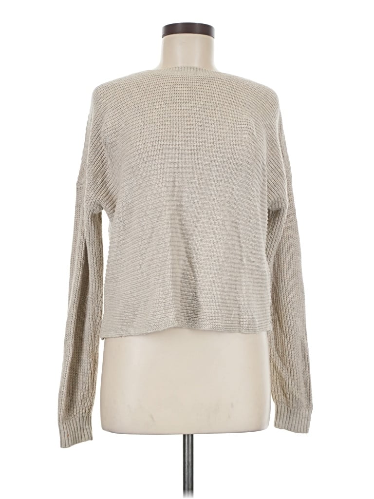 Pre-owned Hollister Turtleneck Sweater In Tan