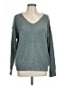Unbranded 100% Polyester Chevron-herringbone Teal Pullover Sweater Size 10 (estimated) - photo 1