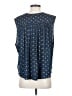 Free People 100% Polyester Blue Sleeveless Blouse Size S - photo 2