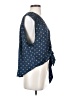 Free People 100% Polyester Blue Sleeveless Blouse Size S - photo 4