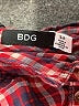 BDG 100% Cotton Plaid Red Sleeveless Button-Down Shirt Size S - photo 7