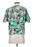 Cricket Lane 100% Polyester Tropical Green Short Sleeve Blouse Size S - photo 2