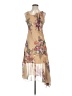 Unbranded Floral Tan Cocktail Dress Size XS (estimated) - photo 1