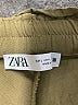 Zara Solid Green Khaki Shorts Size L - photo 3