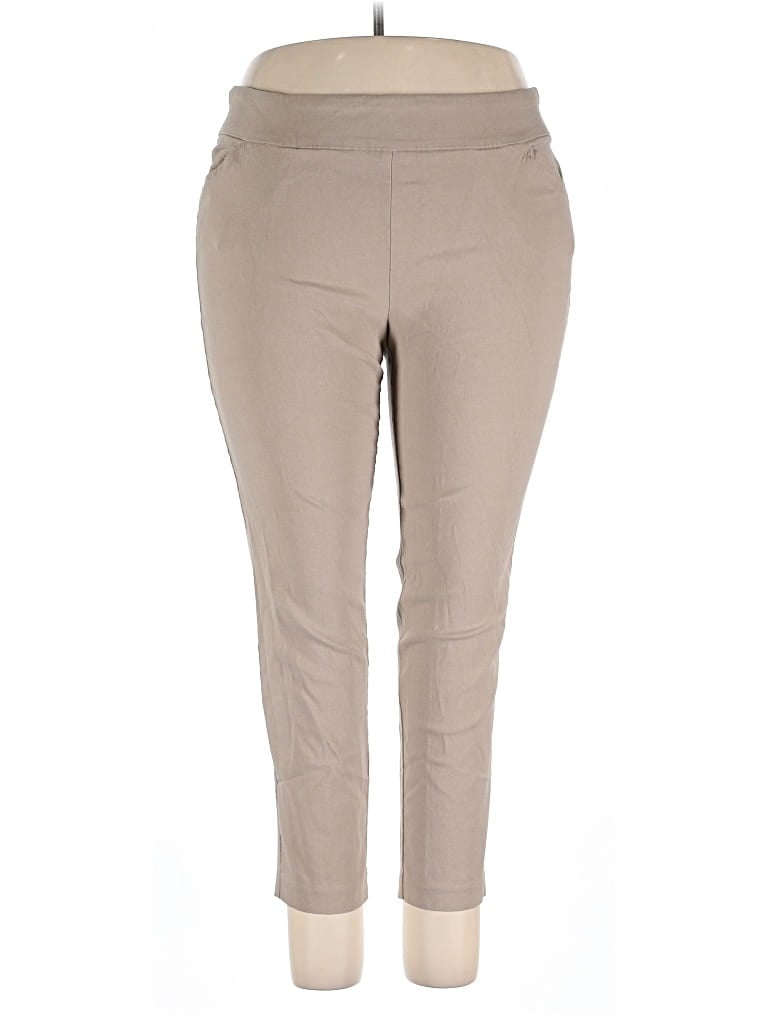 Pre-owned Terra & Sky Casual Pants In Tan
