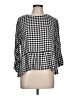 Mud Pie 100% Viscose Checkered-gingham Black Cardigan Size L - photo 1