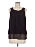 Apt. 9 100% Polyester Purple Black Sleeveless Blouse Size M - photo 1