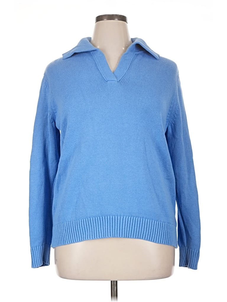 Pre-owned Talbots Pullover Sweater In Blue