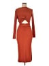 Unbranded Orange Cocktail Dress Size L - photo 1