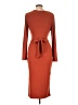 Unbranded Orange Cocktail Dress Size L - photo 2