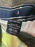 Nautica 100% Polyester Checkered-gingham Yellow Green Board Shorts Size 7 - photo 3