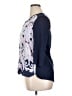 Chico's 100% Linen Blue 3/4 Sleeve Blouse Size Med (1) - photo 5
