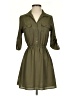 Bebop 100% Polyester Solid Green Casual Dress Size S - photo 1