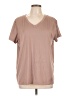 Unbranded 100% Polyester Brown Short Sleeve T-Shirt Size L - photo 1
