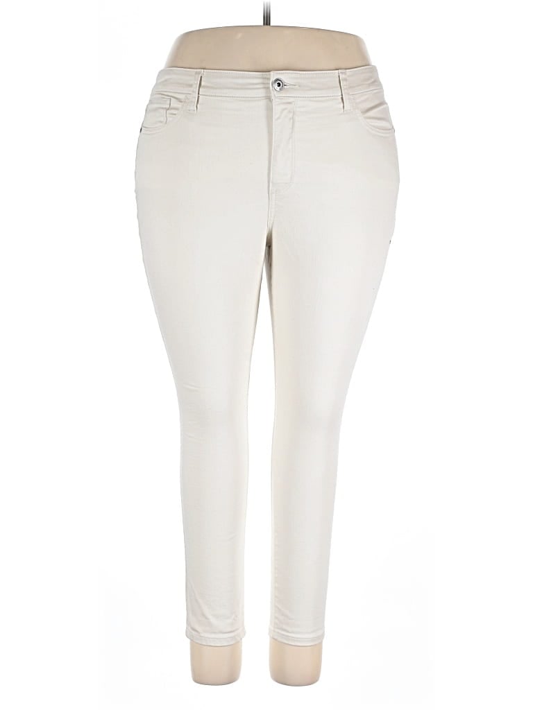 Pre-owned St. John's Bay Jeggings In Ivory