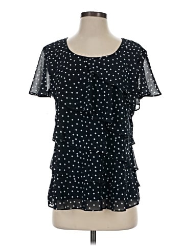 Christopher & Banks Short Sleeve Blouse (view 1)