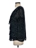 Christopher & Banks 100% Polyester Stars Black Short Sleeve Blouse Size S - photo 5
