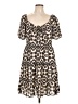 Amour Vert 100% Polyester Animal Print Tan Casual Dress Size L - photo 1