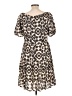 Amour Vert 100% Polyester Animal Print Tan Casual Dress Size L - photo 2