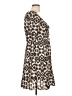 Amour Vert 100% Polyester Animal Print Tan Casual Dress Size L - photo 4