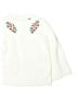 Janie and Jack Floral Ivory Pullover Sweater Size 5 - photo 1