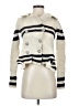 Free People Stripes Ivory Wool Coat Size XS - photo 1