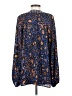Colleen Lopez 100% Polyester Blue Long Sleeve Blouse Size S - photo 2
