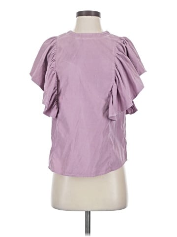 Listicle Short Sleeve Blouse (view 1)