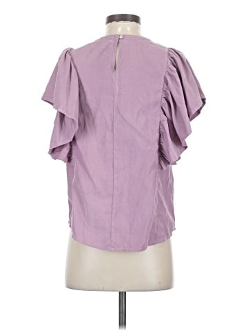 Listicle Short Sleeve Blouse (view 2)
