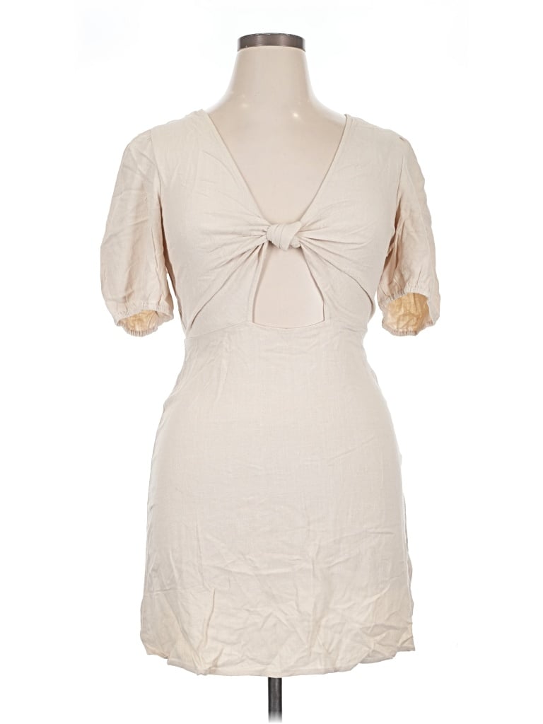 Pre-owned Forever 21 Casual Dress In Tan